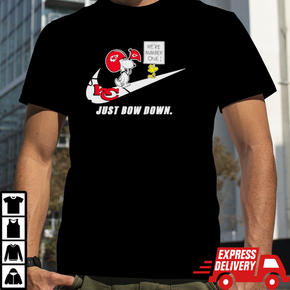 Snoopy Chiefs just bow down we are number one shirt