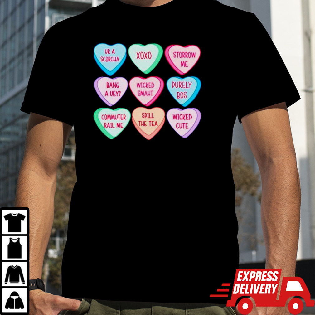 Boston candy hearts Valentine’s day shirt