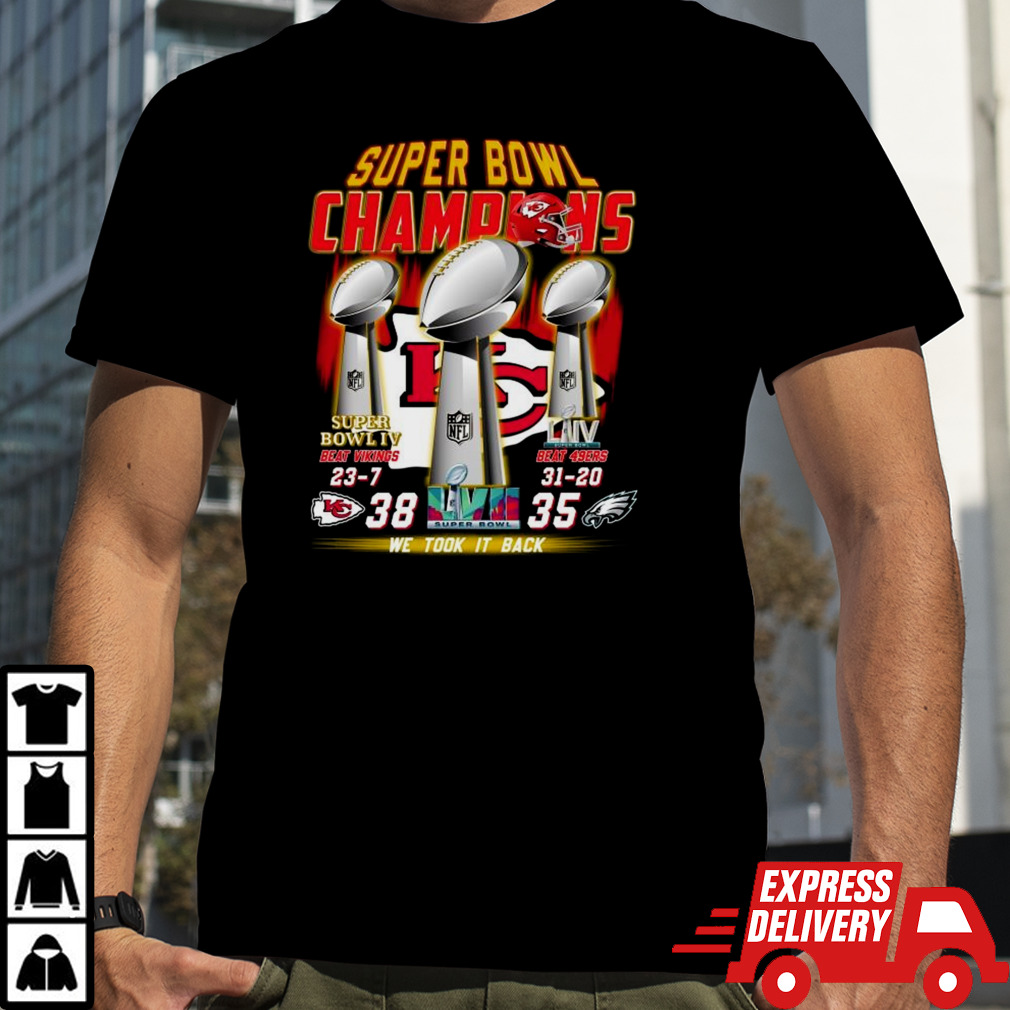 Kansas City Chiefs Super Bowl LVII Champions We Took It Back Cup 2024 T-Shirt