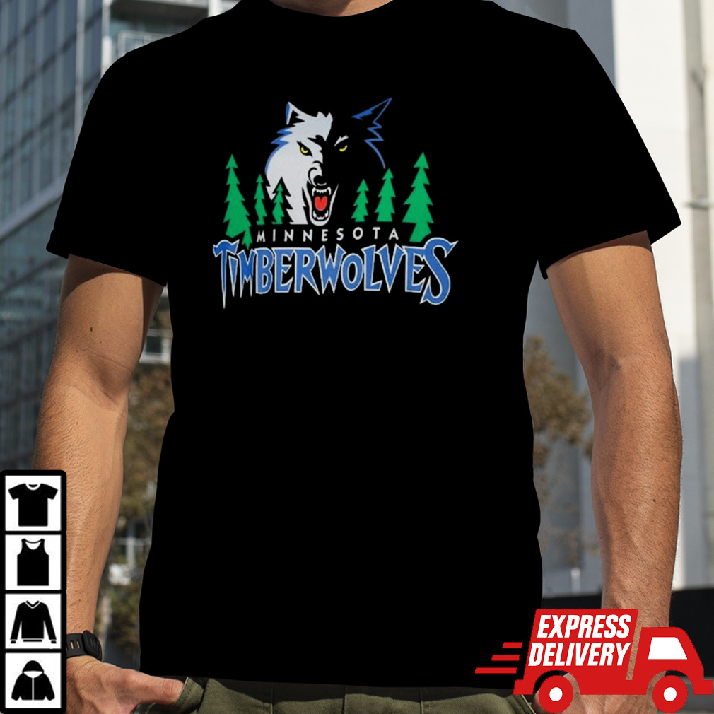 Minnesota Timberwolves Hardwood Classics Vintage Logo T-shirt