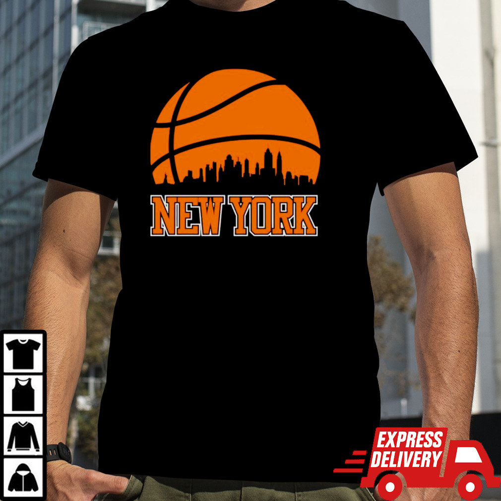 New York Knicks Basketball city skyline shirt