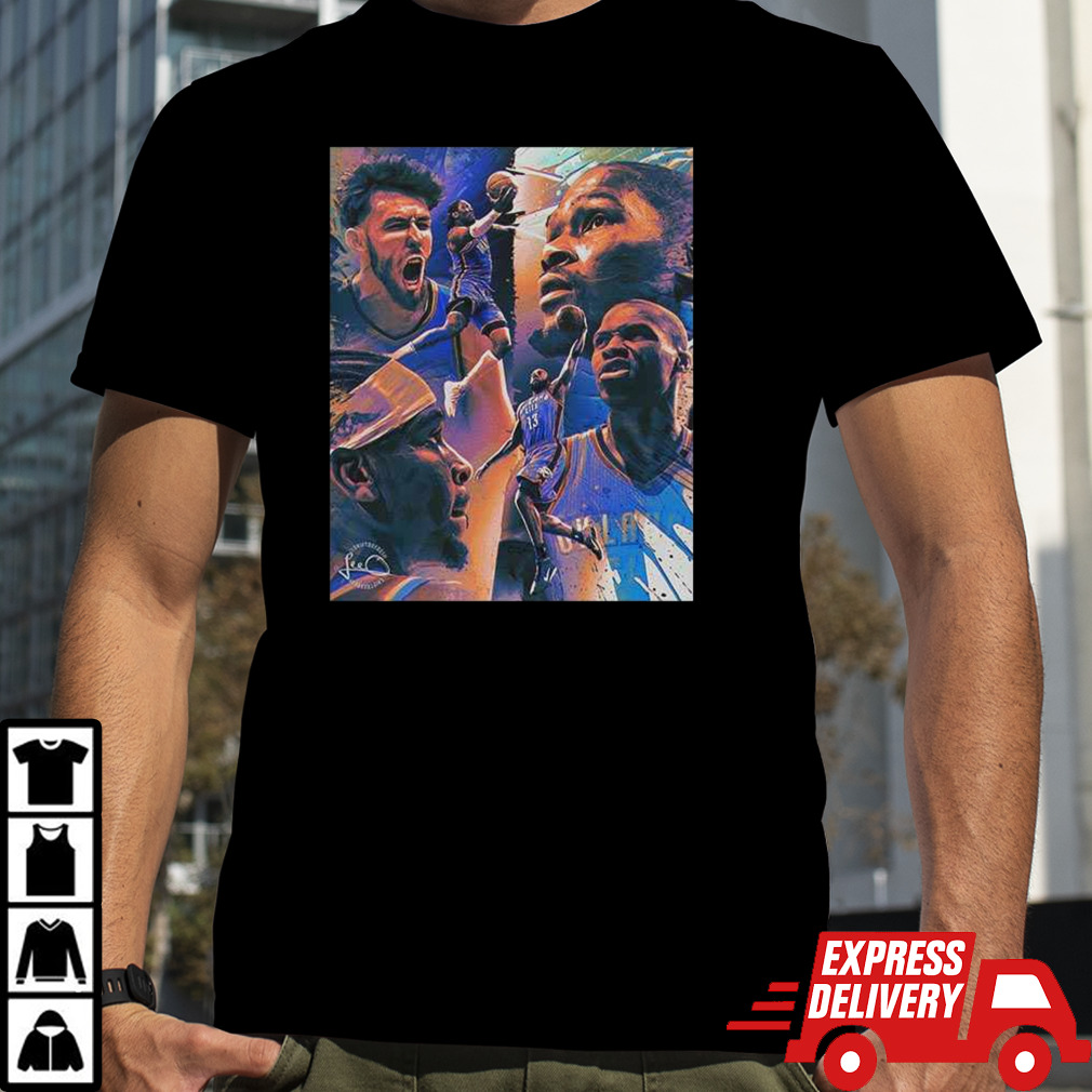 Oklahoma City Thunder OK3 NBA Art T-Shirt