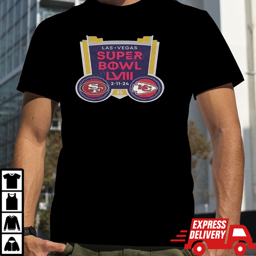 San Francisco 49ers Vs Kansas City Chiefs WinCraft Super Bowl LVIII Matchup Collector’s Pin T-Shirt