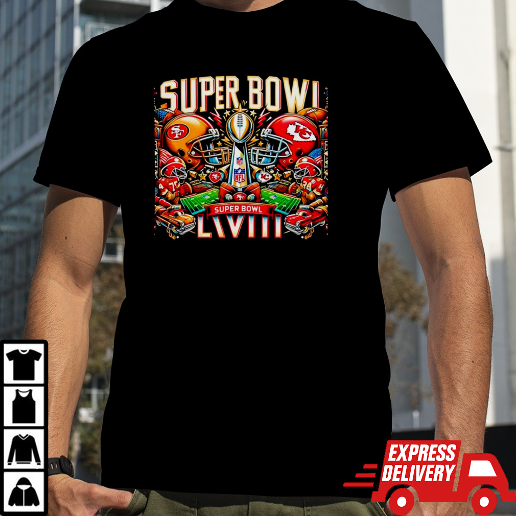 Super Bowl LVIII San Francisco 49ers vs Kansas City Chiefs Matchup shirt