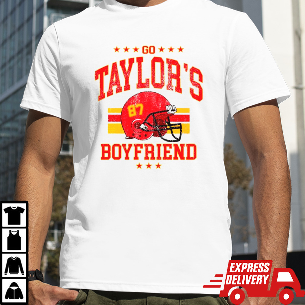 Travis Kelce Chiefs football go taylor’s Boyfriend helmet shirt