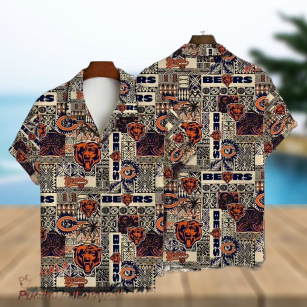 Authentic Hawaiian Shirt with Chicago Bears NFL Apparel - Limotees