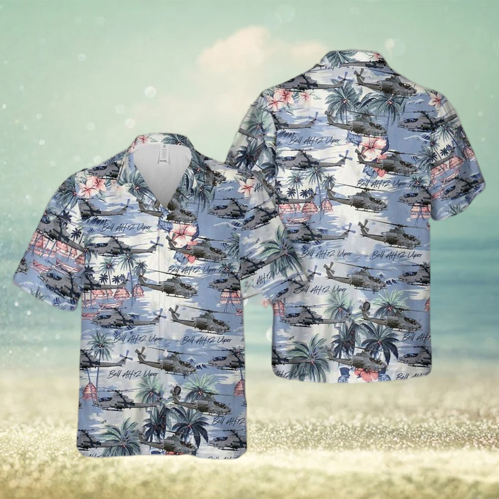 Bell Usmc Helicopter Hawaiian Shirt - Limotees