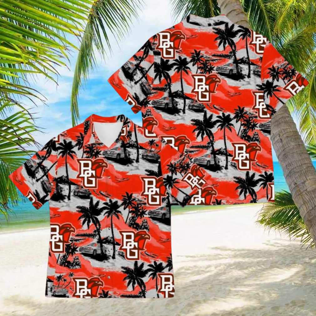 Bowling Green Falcons Sports American Tropical Patterns Beach 3D Hawaiian Shirt For Fans Gifts Aloha Beach - Limotees