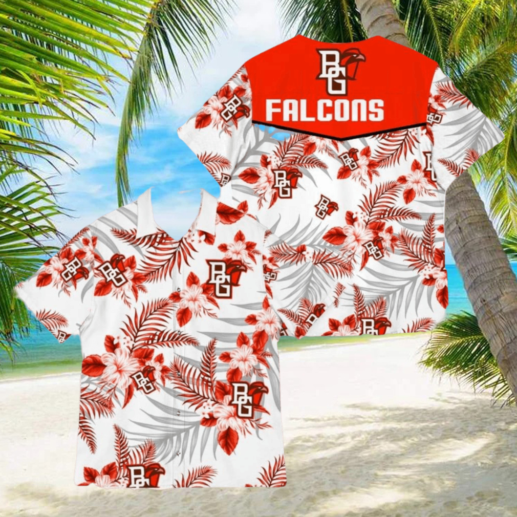 Bowling Green Falcons Sports American Tropical Patterns Tropical 3D Hawaiian Shirt For Fans Gifts Aloha Beach - Limotees