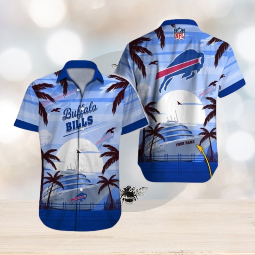 Buffalo Bills Custom Name Hawaiian Shirt Impressive Gift For Men And Women Fans - Limotees