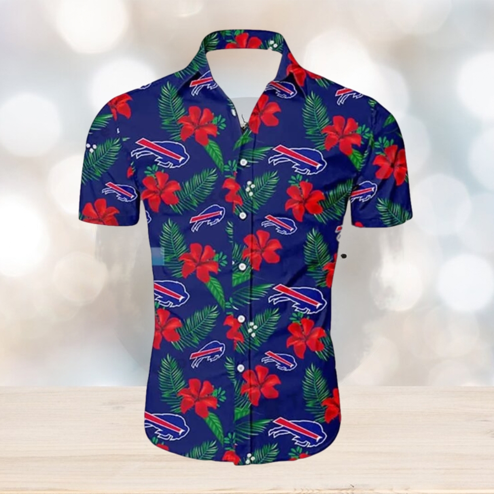 Buffalo Bills Tropical Flower Pattern Hawaiian Shirt - Limotees