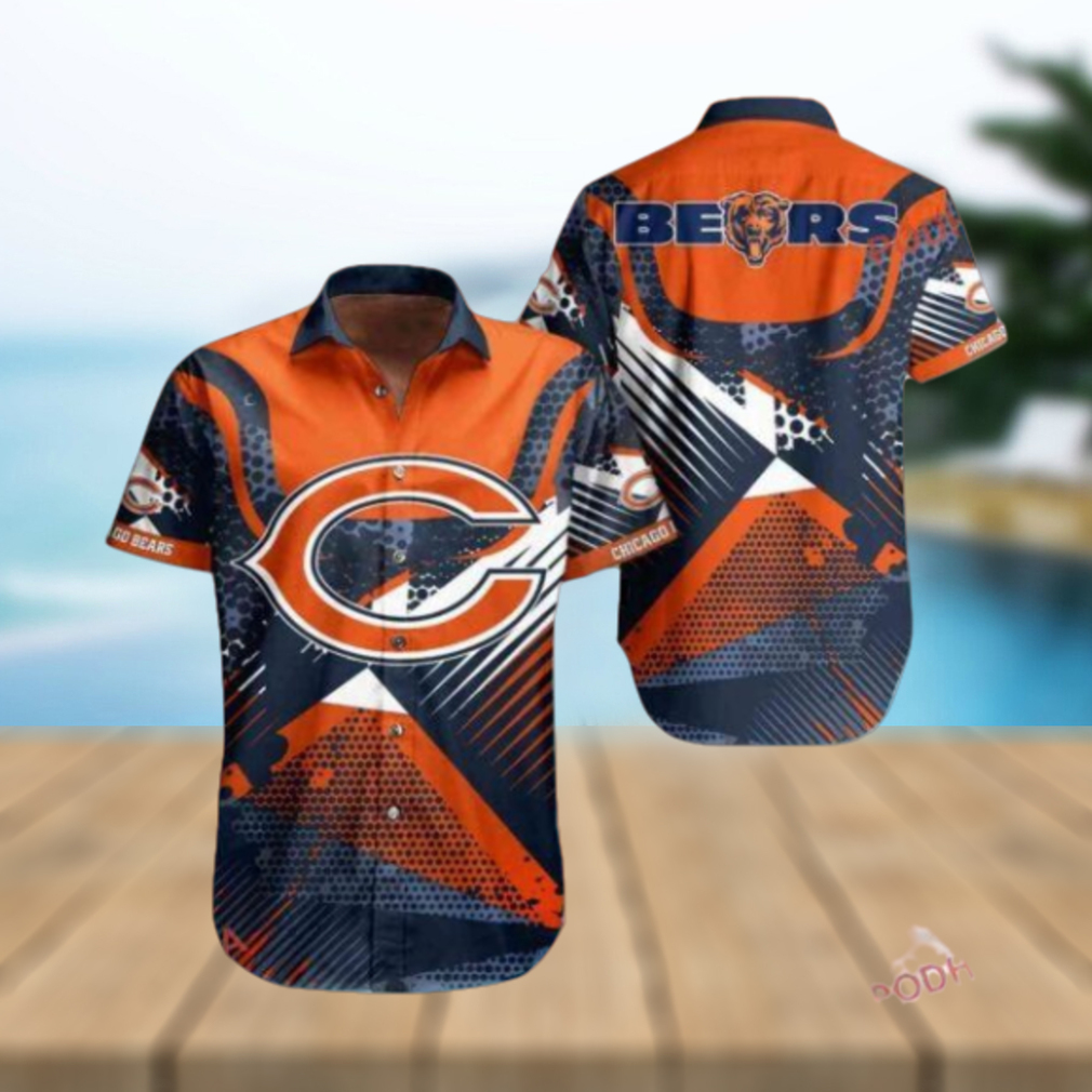 Chicago Bears Hawaiian Shirt Top Trend with Short Sleeves - Limotees