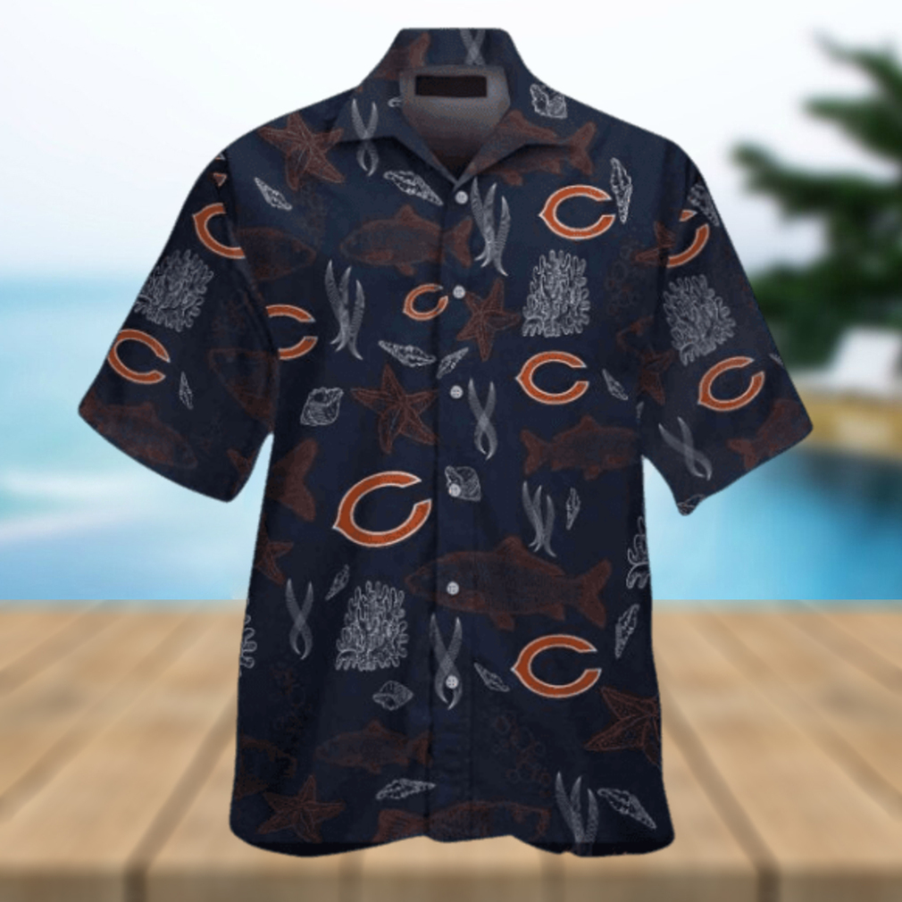 Chicago Bears Island Imprint Short Sleeve Hawaiian Shirt Style - Limotees