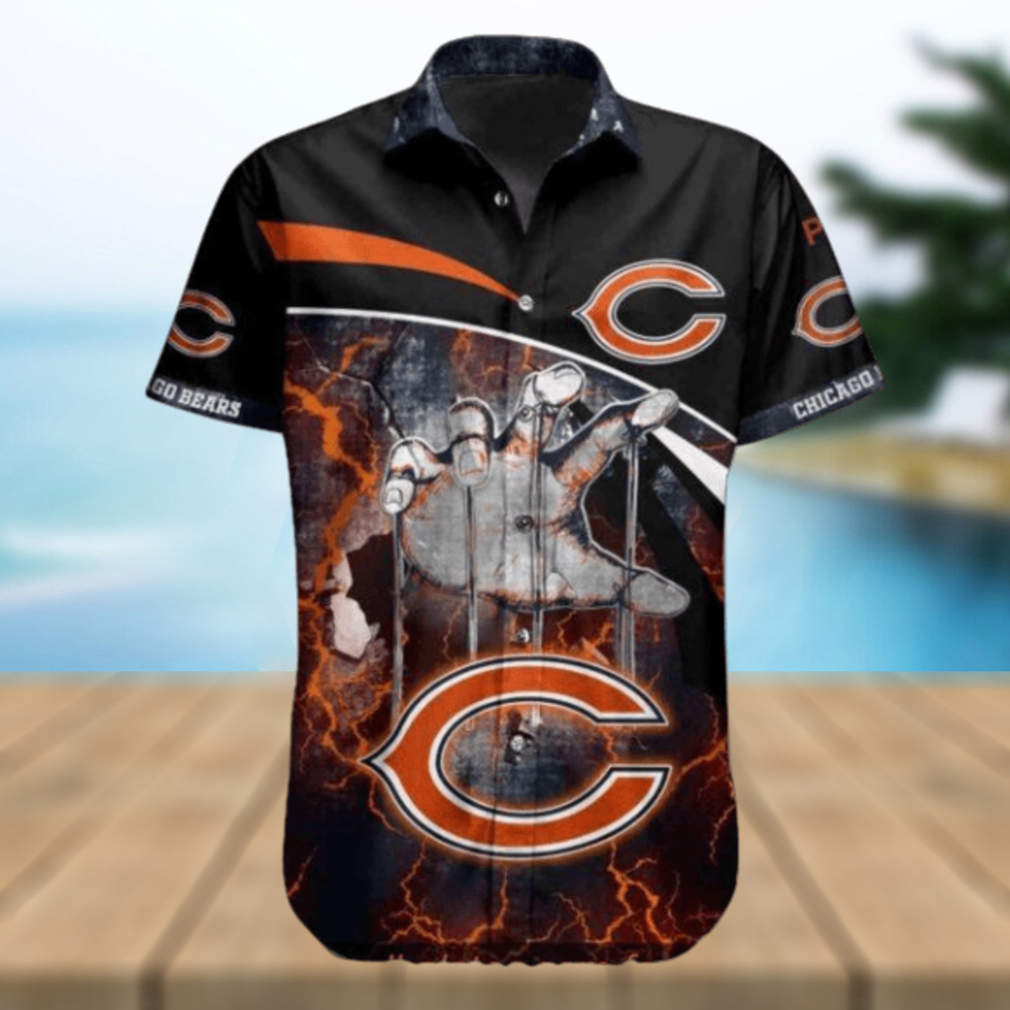 Classic Short Sleeve NFL Chicago Bears Hawaiian Shirt - Limotees