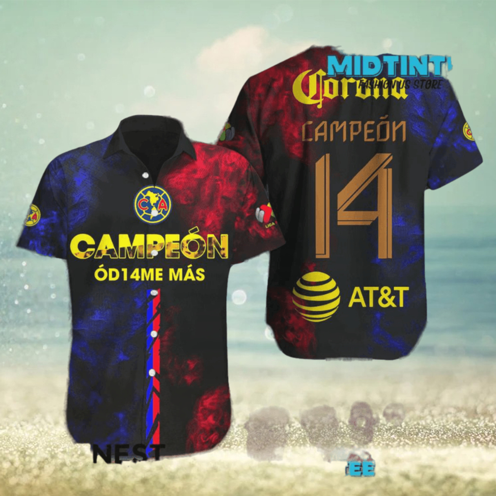 Club America Soccer Team Liga MX Hawaiian Shirt - Limotees