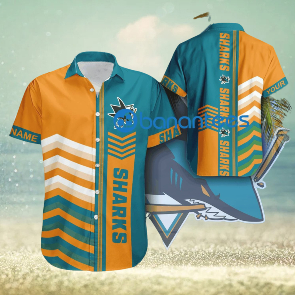 Custom Name NHL San Jose Sharks Retro New AOP Hawaiian Shirt For Summer - Limotees