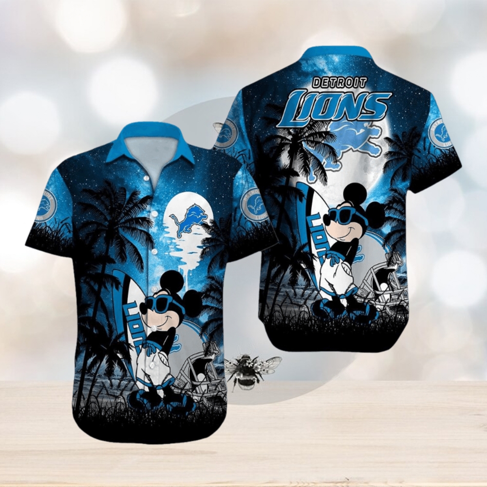 Detroit Lions Mickey Mouse Hawaiian Shirt - Limotees