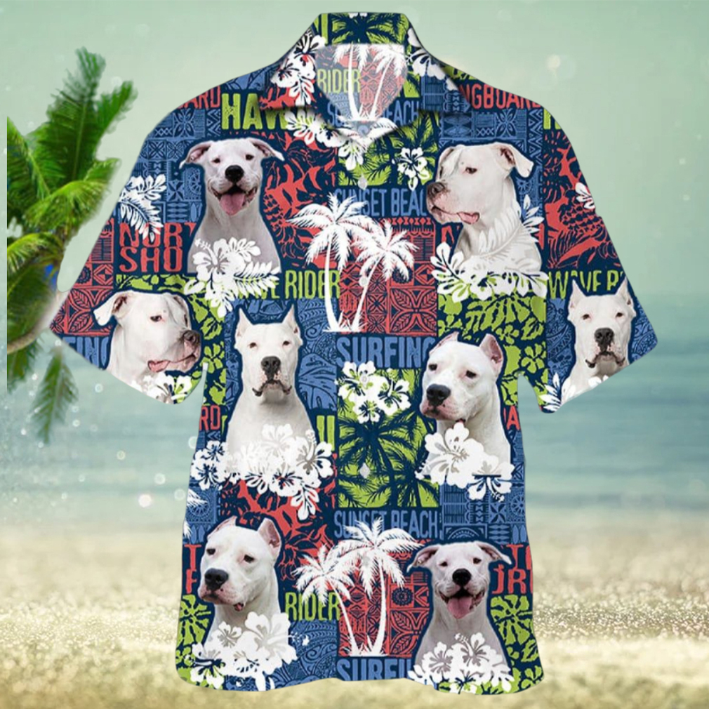 Dogo Argentino Hawaiian Shirt Dog Aloha Shirt For Men Women Beach - Limotees