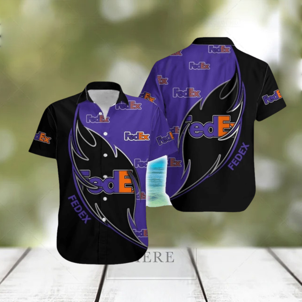 FEDEX Logo Brand Hawaiian Shirt Gift Summer For Men Women - Limotees