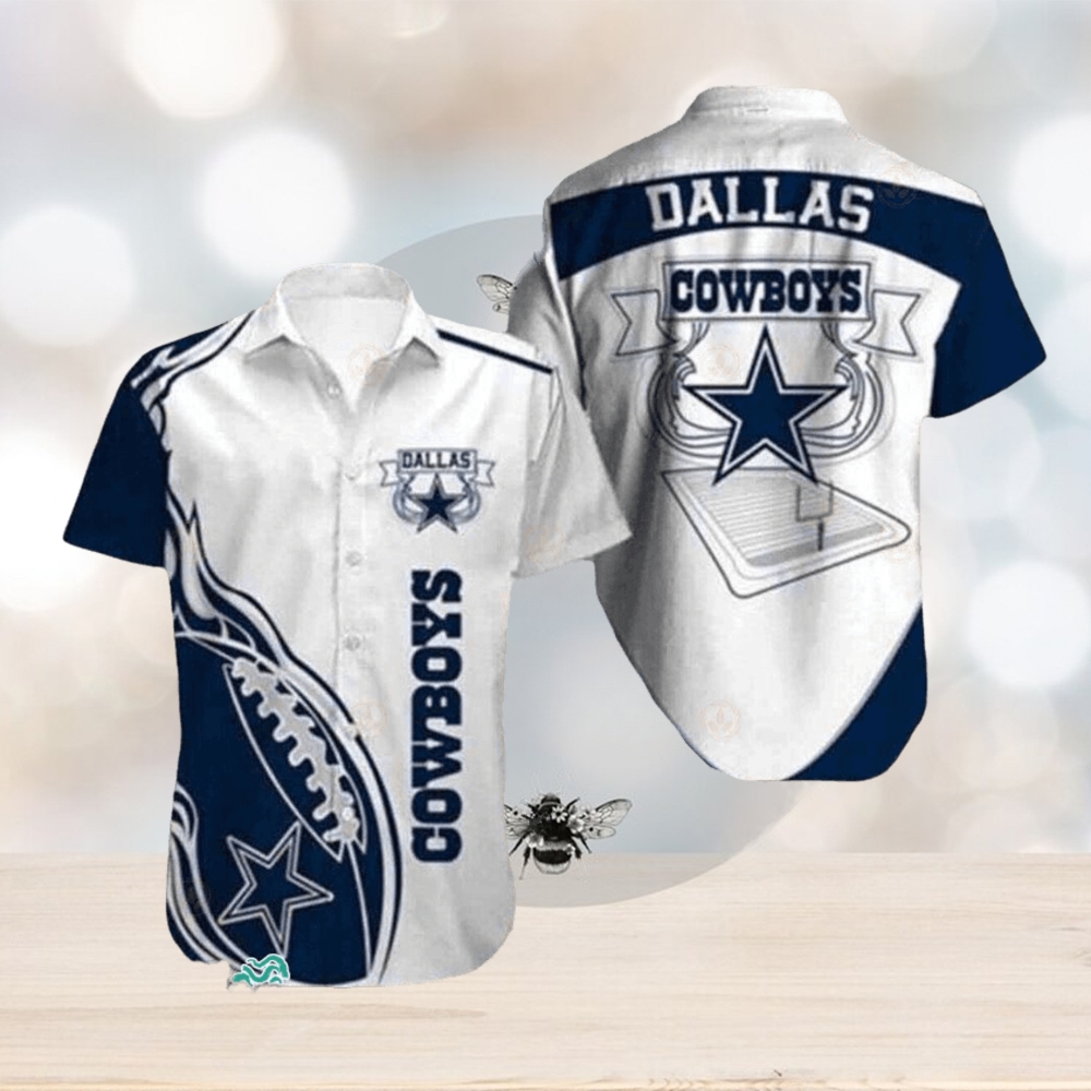 Fire Balls Graphic Dallas Cowboys Hawaiian Shirts Daring Look - Limotees