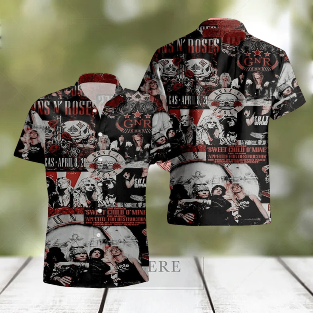 Guns N Roses Member Of Band 2024 Summer Trend Fan Gifts Hawaiian Shirt - Limotees