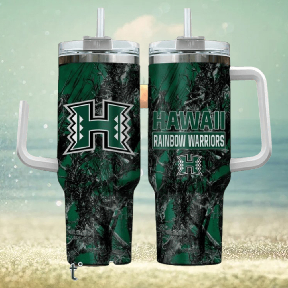 Hawaii Rainbow Warriors Realtree Hunting 40oz Tumbler - Limotees