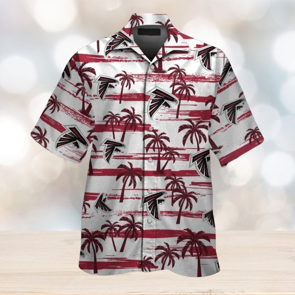 Hawaiian Atlanta Falcons Short Sleeve Shirt Button Up Tropical - Limotees