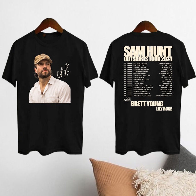 2024 Sam Hunt Outskirts Tour T-Shirt, Sam Hunt 2024 Concert Merch, Sam Hunt Signatures Shirt, Country Music Shirt, Sam Hunt Fan Gift Shirt