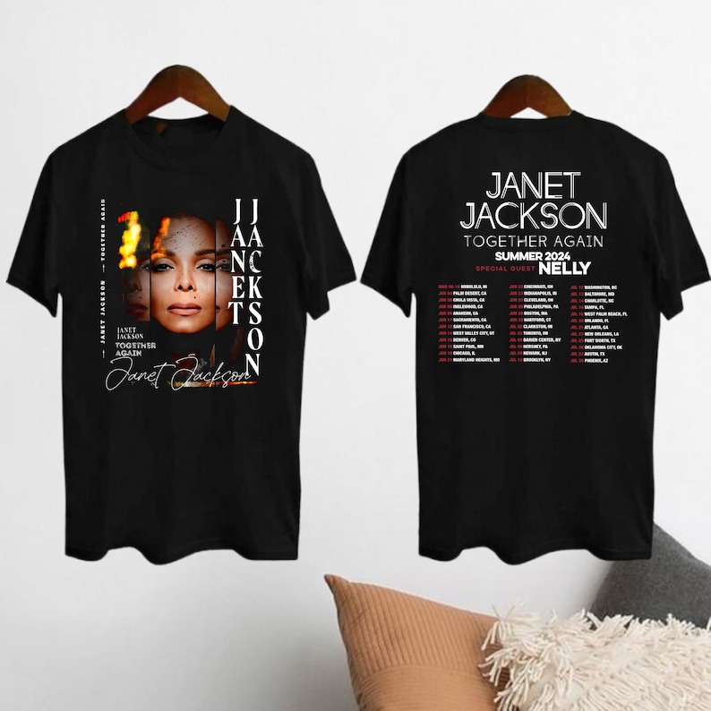 2024 Tour Janet Jackson Together Again T-Shirt, Janet Jackson 90s Vintage Shirt, Janet Jackson Fan Gifts T-Shirt, Janet Jackson Tour Merch