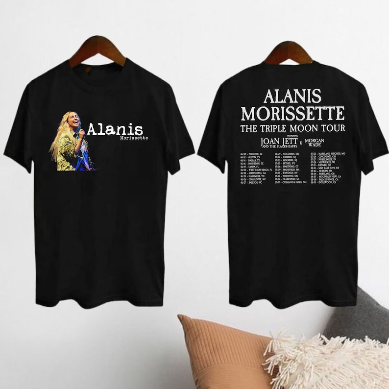 Alanis Morissette 2024 Tour Shirt, Alanis Morissette The Triple Moon Tour 2024 T-Shirt, Alanis Morissette Fan Gift, Alanis Morissette Merch