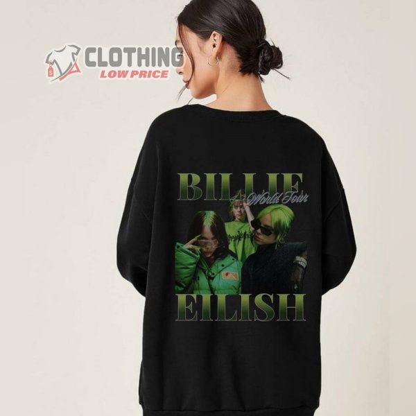 Billie Eilish Concert Merch, Billie Eilish T-Shirt, Billie Eilish Hoodie, Bille Eilish Tour 2024, Billie Eilish Fan Gift