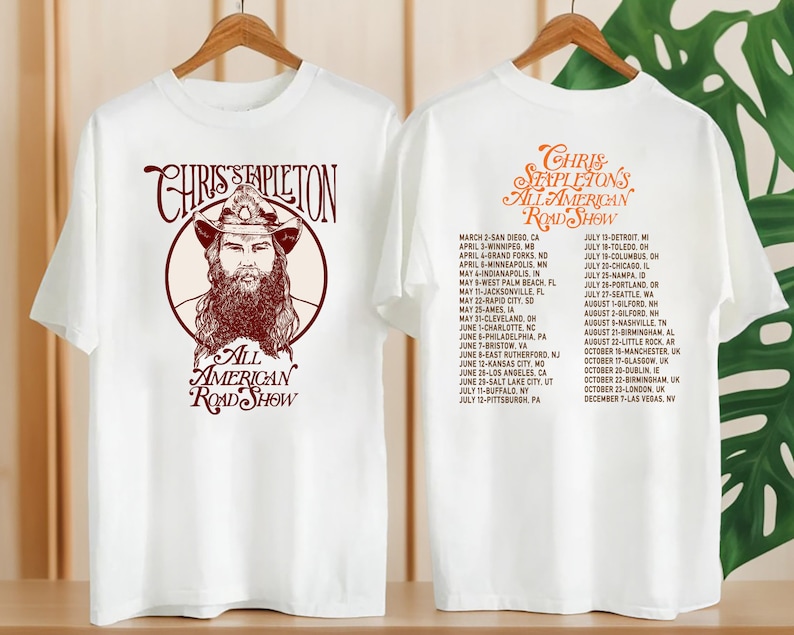 Chris Stapleton Country Music Shirt, All American Road Show 2024 Tour Shirt, Chris Stapleton Fan Gift Shirt, Chris Stapleton Concert Merch