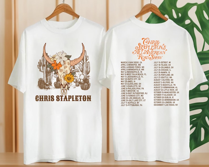 Chris Stapleton Graphic Shirt, All American Road Show 2024 Tour Shirt, Chris Stapleton Fan Gift, Chris Stapleton Merch, Chris Stapleton Tee