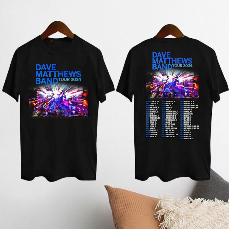 Dave Matthews Band Summer Tour 2024 T-Shirt, Dave Matthews Band Concert Shirt, DMB 2024 Tour Merch, Dave Matthews Band Fan Gift, DMB Shirt