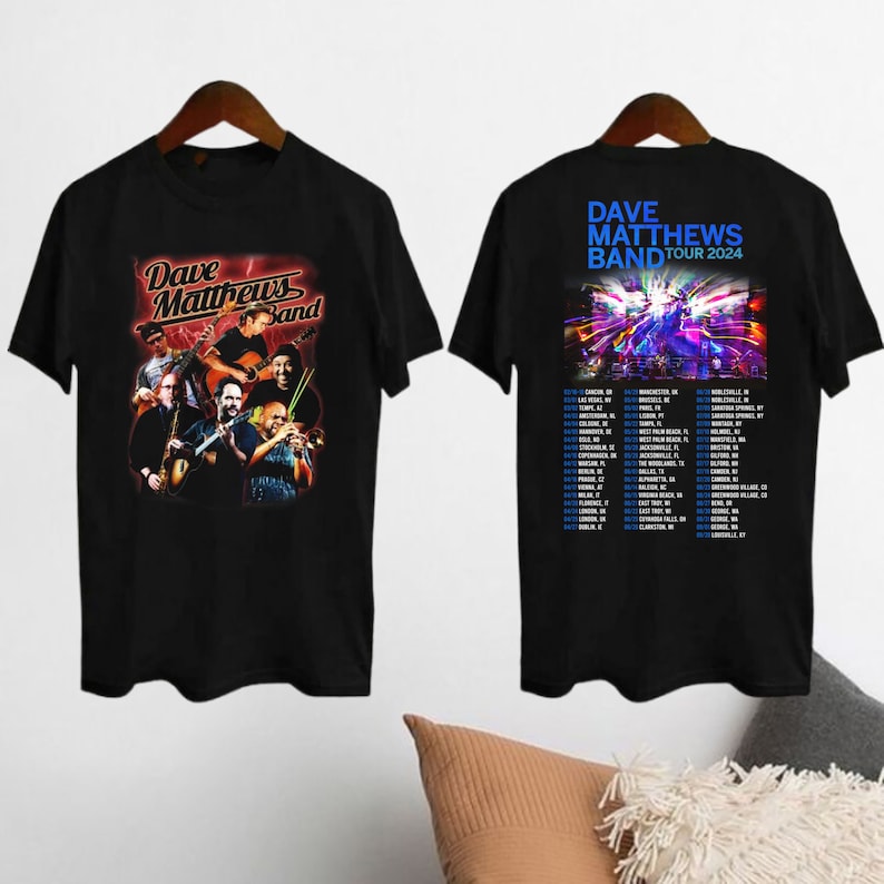 Dave Matthews Band Tour 2024 Shirt, Dave Matthews Band Summer Tour 2024, DMB Tour Merch, Dave Matthews Band Fan Gift, DMB Rock Band Shirt