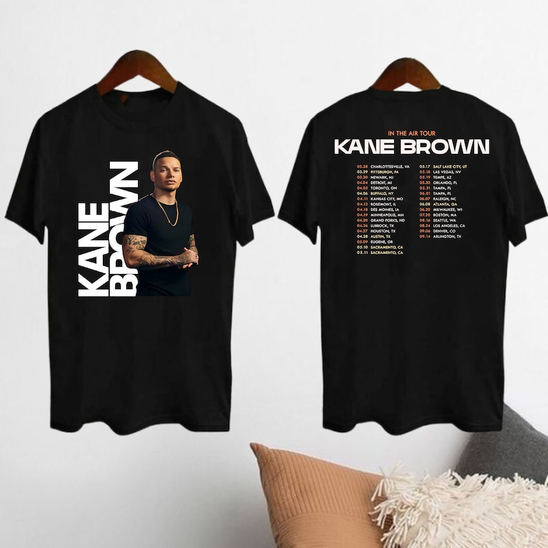 Kane Brown Concert Merch, Kane Brown Tour 2024 Shirt, Kane Brown Fan Gift Shirt, Kane Brown Graphic Shirt, Kane Brown In The Air Tour Shirt