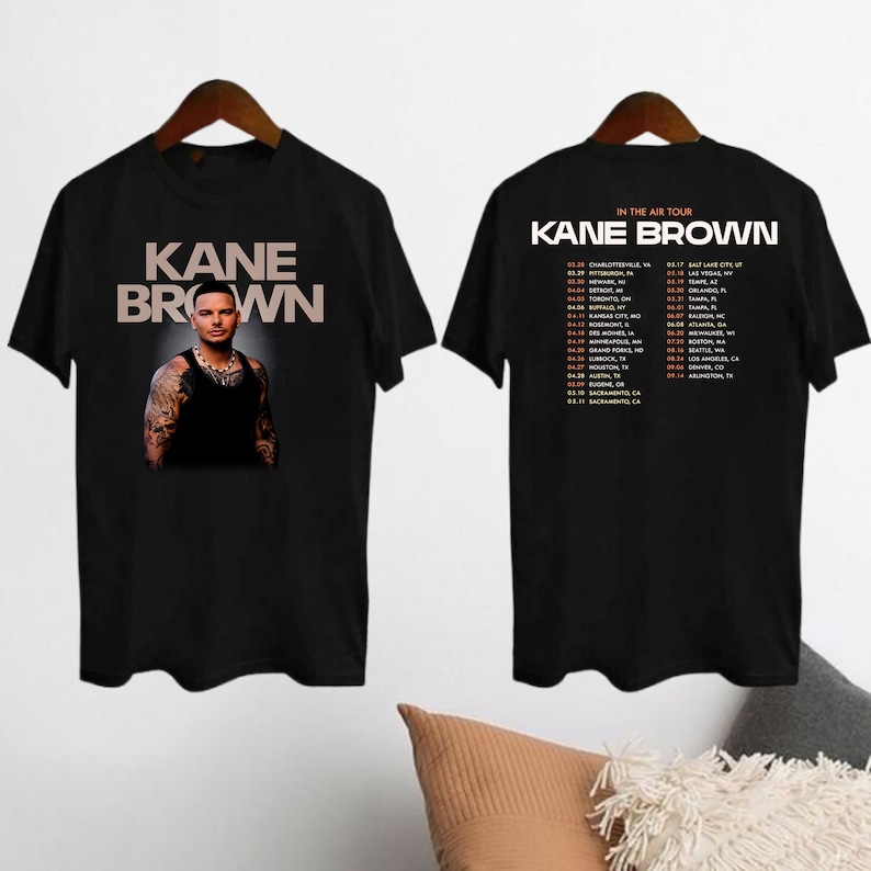 Kane Brown In The Air Tour 2024 Shirt, Kane Brown Fan Gift Shirt, Kane Brown Concert Merch, Kane Brown Graphic Shirt, Kane Brown Tour Shirt