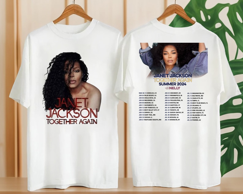 Together Again Summer 2024 Tour Janet Jackson Shirt, Janet Jackson Graphic Shirt, Janet Jackson Fan Gift, Janet Jackson Merch, Janet Shirt