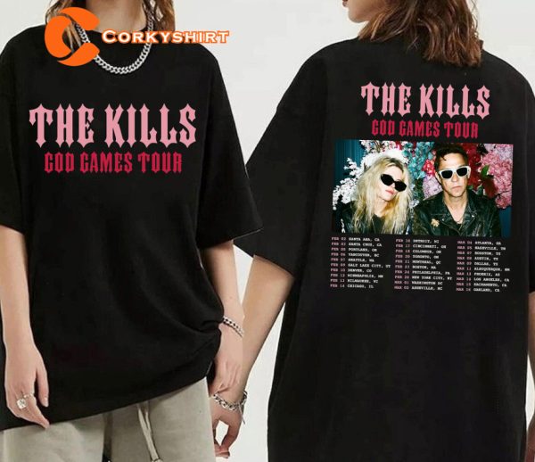 Duo Band God Games Tour The Kills Shirt