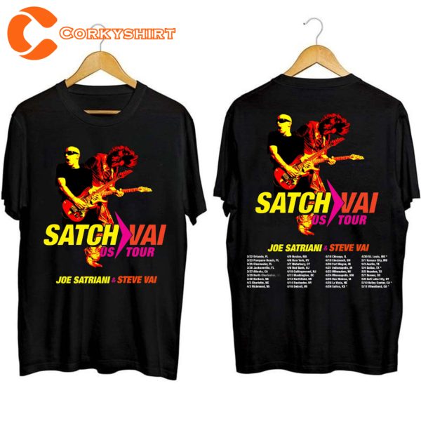 Joe Satriani Guitars Steve Vai Satch Vai Tour Shirt