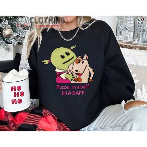 Nanalan And Russell Dog Shirt, Meme Sweatshirt, Nanalan Funny Merch, TV Series Cartoon Hoodie, Funny Gift For Friends