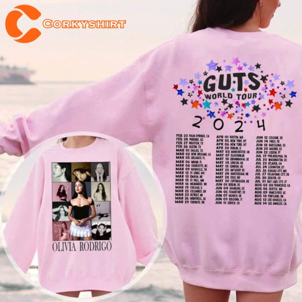 Olivia Rodrigo Guts Sweatshirt Tour 2024