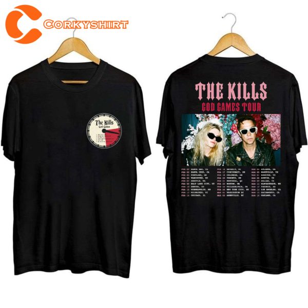 The Kills Band Tour 2024 God Games Shirt