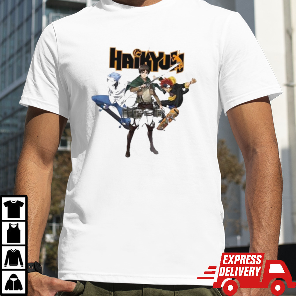 Haikyuu Sk8 The Infinity Attack On Titan Shirt