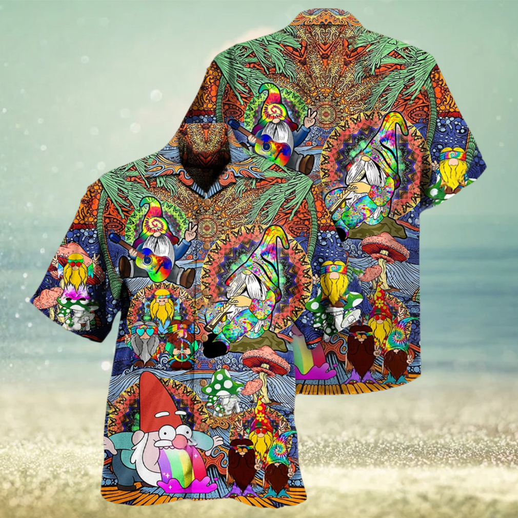 Hippie Gnome Peace Life Color Hawaiian Shirt - Limotees