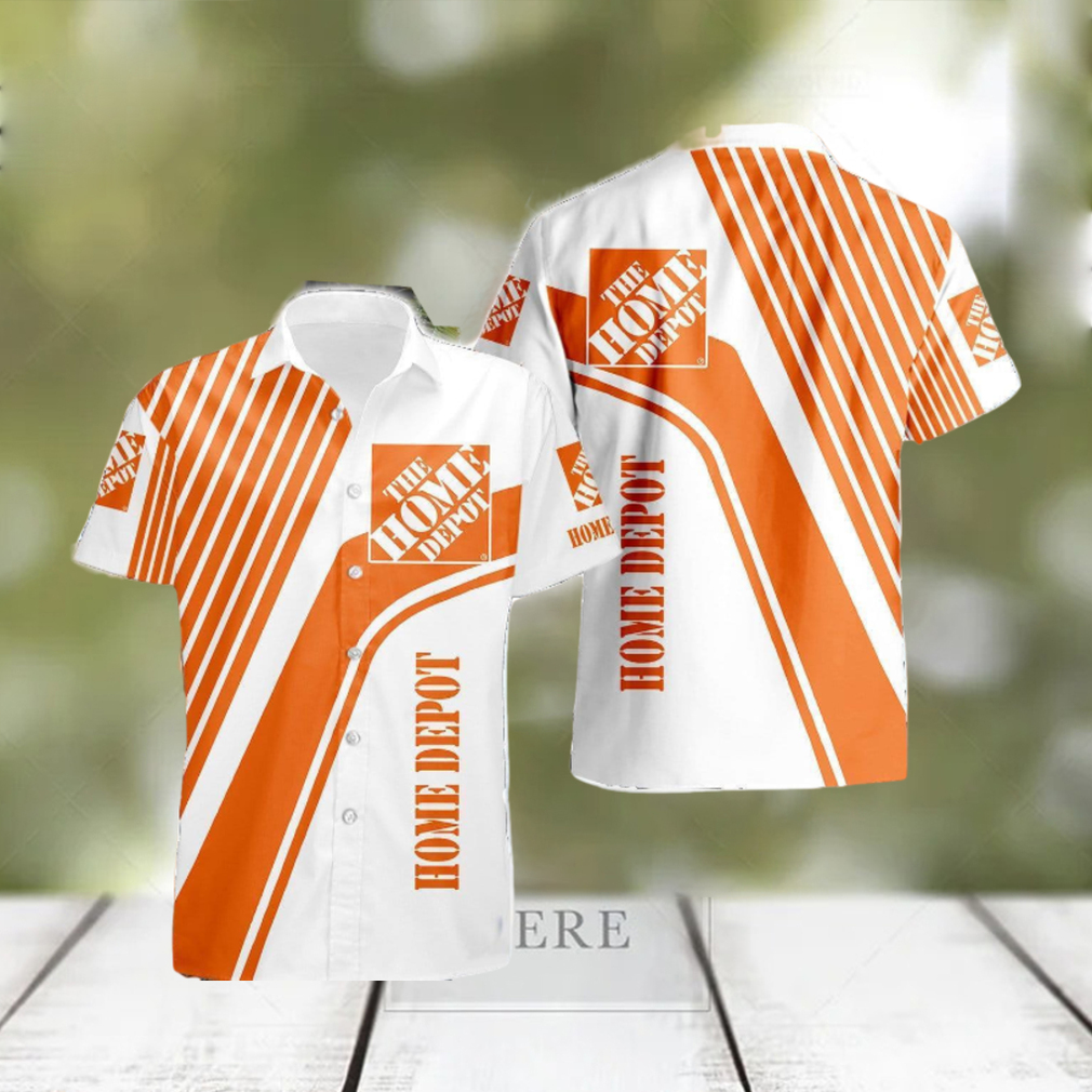 Home Depot Logo Shirt Ideas Gift Hawaiian Shirt Striped Style - Limotees