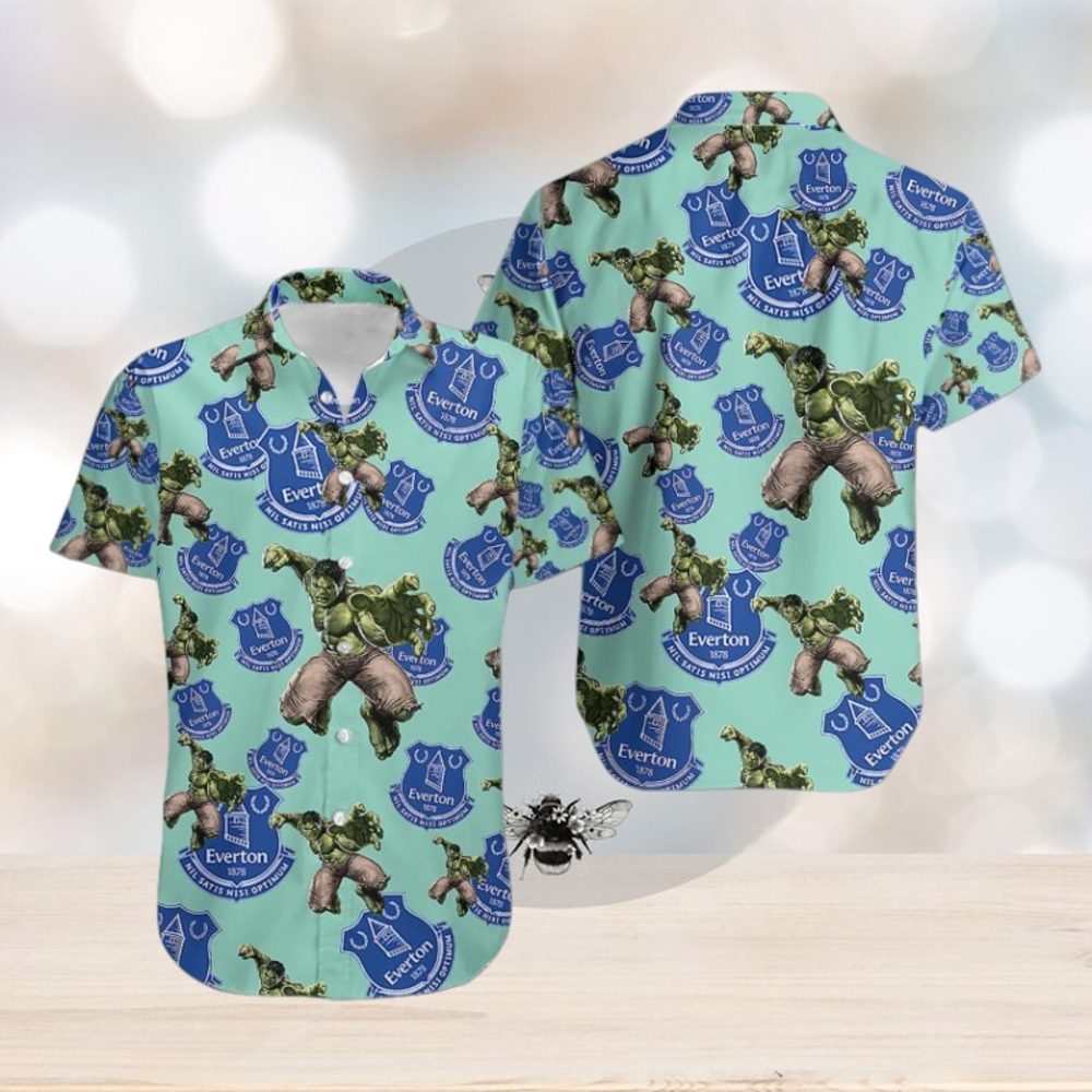 Hulk Marvel Avengers Memes Natural Light Hawaiian Shirt Everton Fc - Limotees