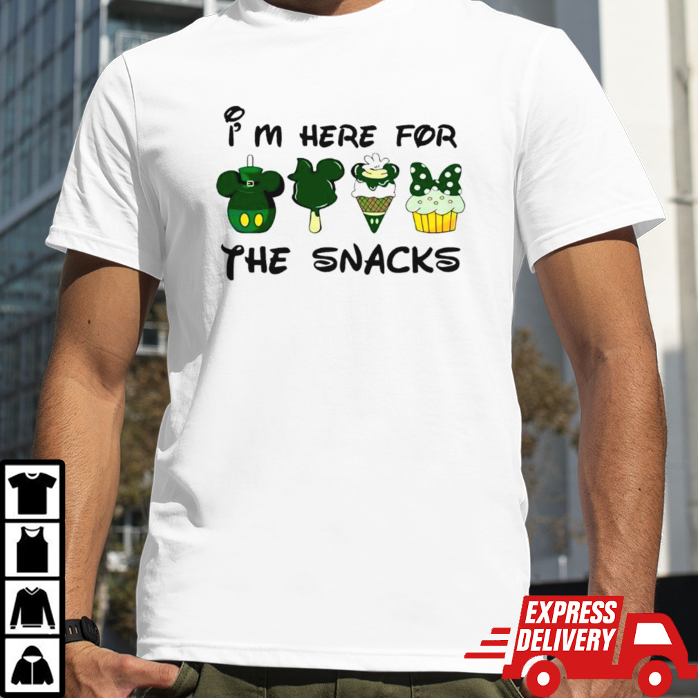 I’m here for the snacks Disney St Patrick’s day shirt