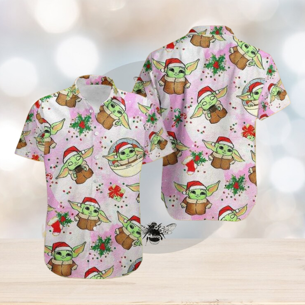 Jolly Jedi Baby Yoda Xmas Classic Hawaiian Shirts Spreading Holiday Cheer - Limotees