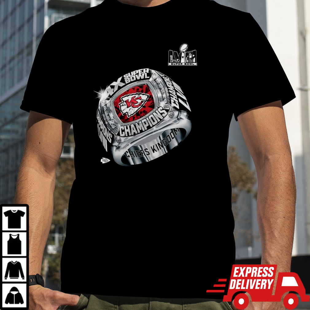 Kansas City Chiefs Four-time Super Bowl Champions Ring 2024 T-shirt